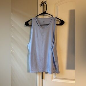 Nike Women's Light Blue/Periwinkle Tank Top - Size Medium